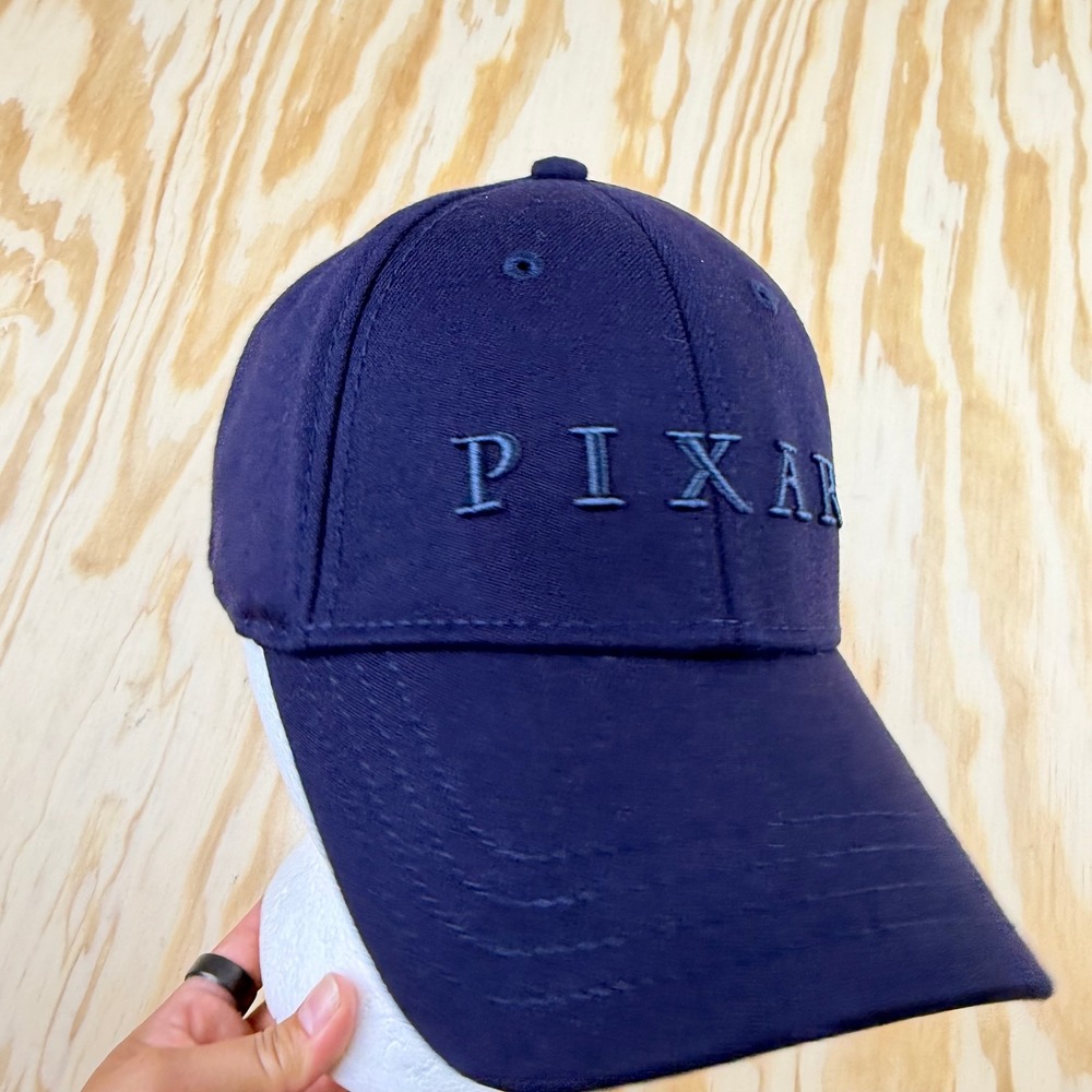 Pixar Animation Studios Navy Blue A+ Flex Fit Hat Est 1986 Employee Exclusive